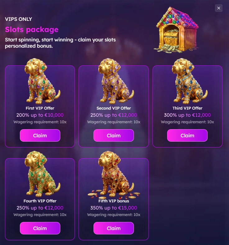 royaldogs casino vip bonus